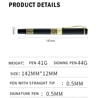 METAL Fountain Pen BLACK SQ097